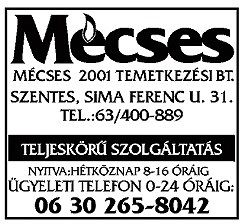 Mécses Temetkezési szolgáltatások.