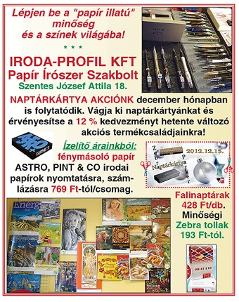 Szezonális kedvezmények az Iroda-Profilnál