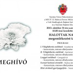 Halottak napi meghívó 2013.