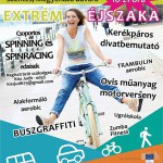 Az Európai Mobilitási Hét programja a Megyeháza udvarában.