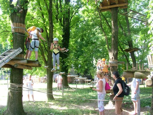 A kalandpark játékelemei voltak mégis a legnépszerűbbek.